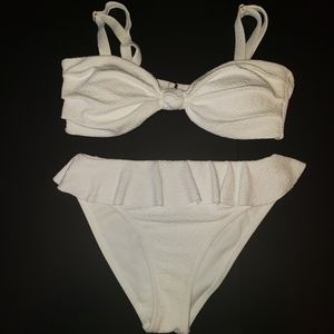 White Bikini Top XL Bottom SM